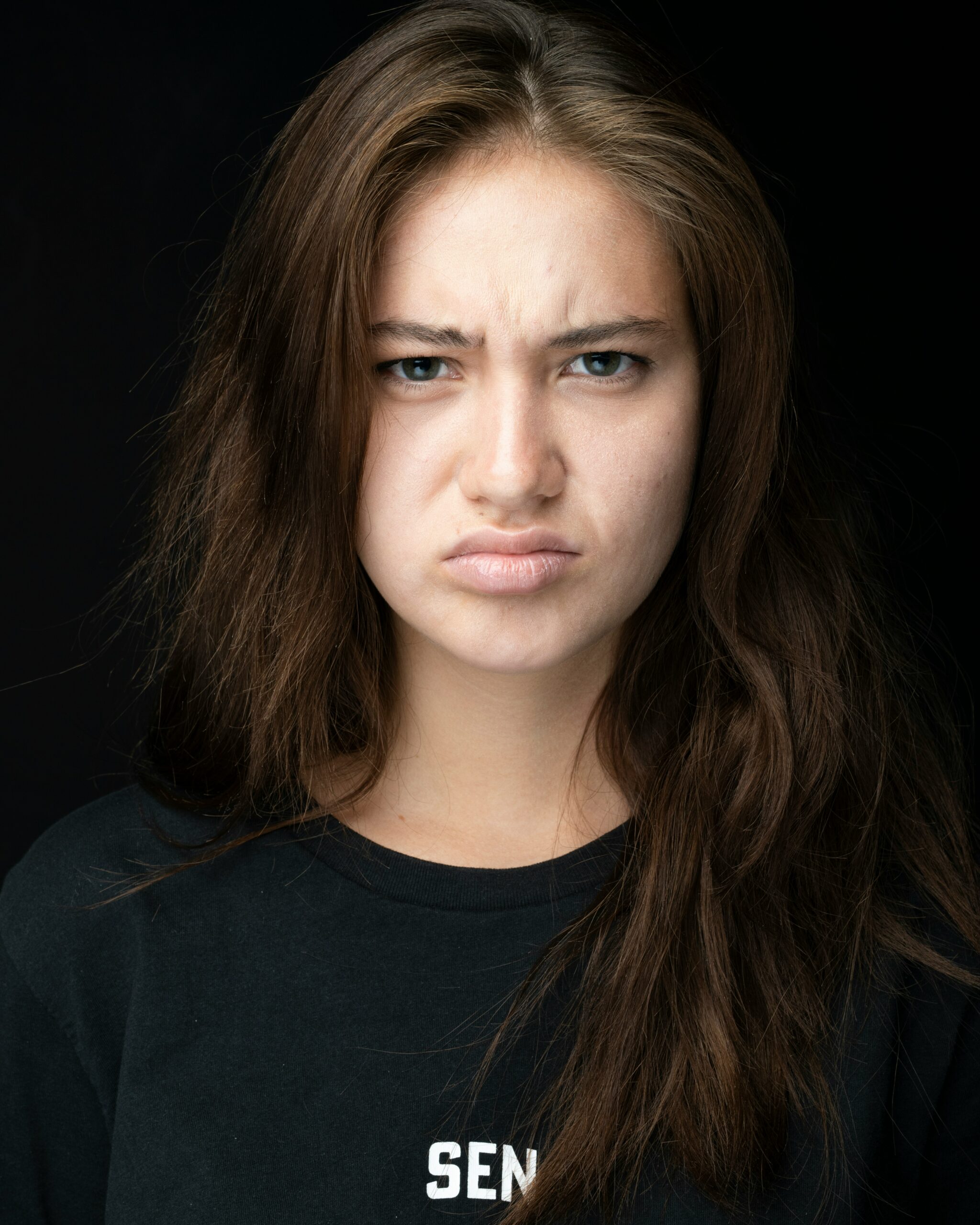 An angry-looking woman - is she a bitch?